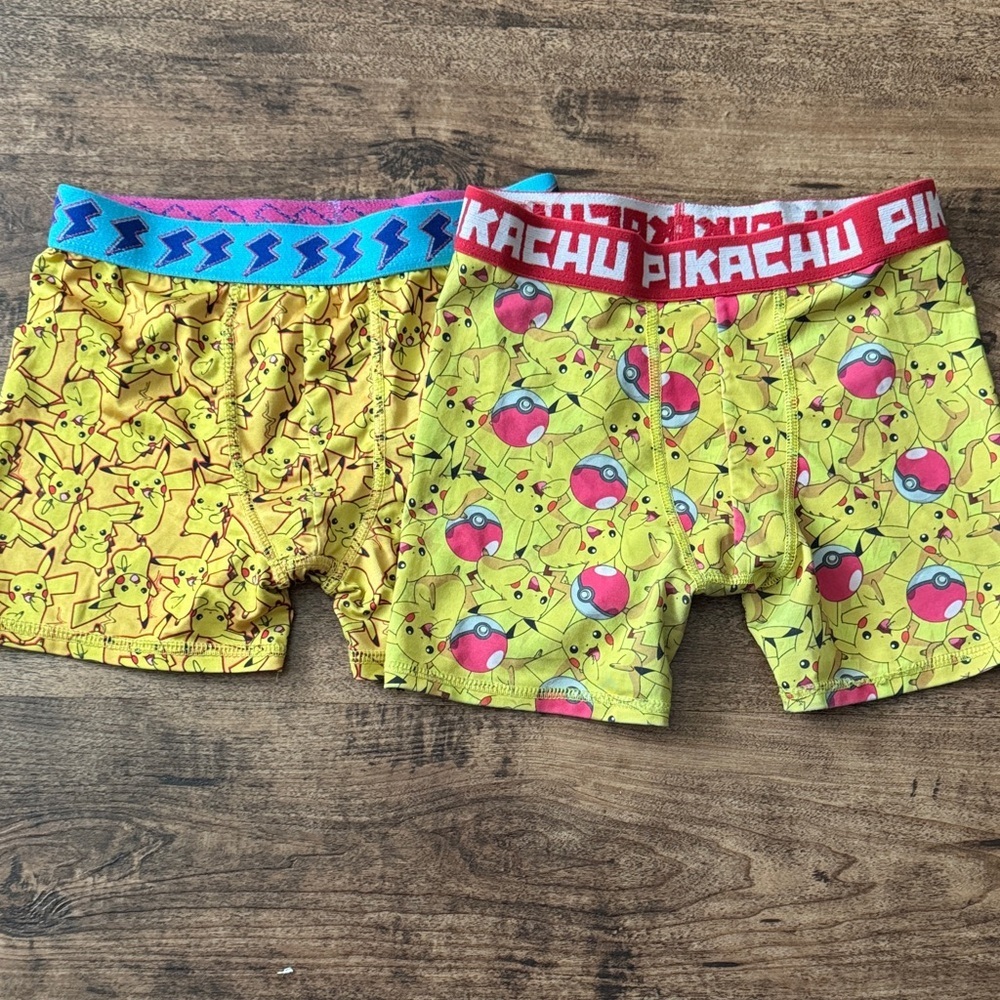 Pikachu Boxer Briefs Set kids size 6